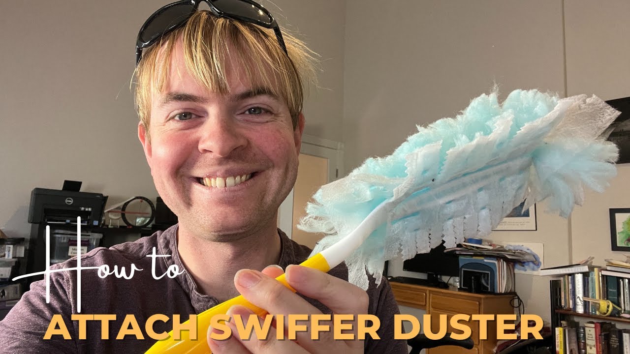 Как правильно прикрепить насадку к швабре Swiffer Duster