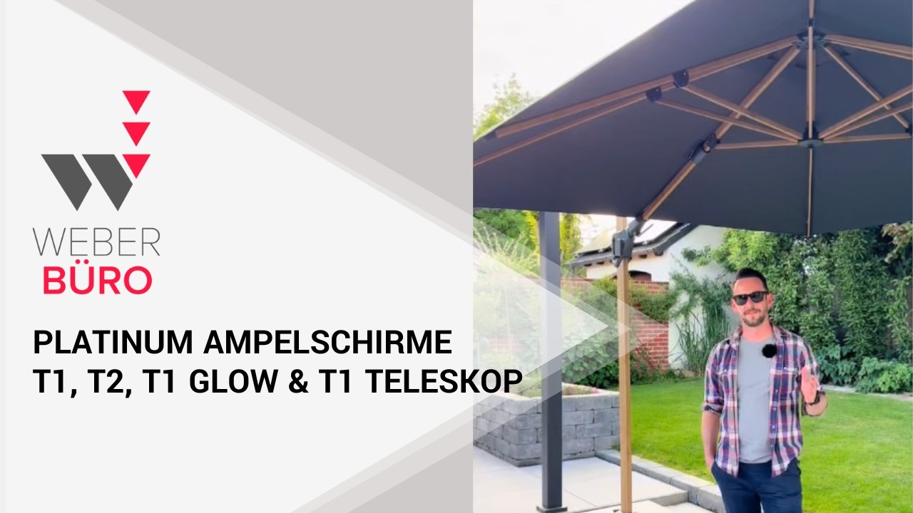 Platinum Challenger Sonnenschirme im Vergleich | T1, T2, T1 Glow & T1 Teleskop erklärt
