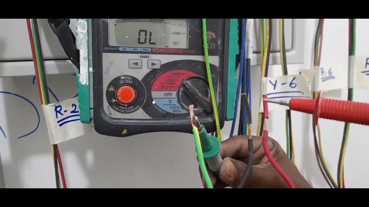 How to Megger  meter Megger Testing in wire work in Dubai