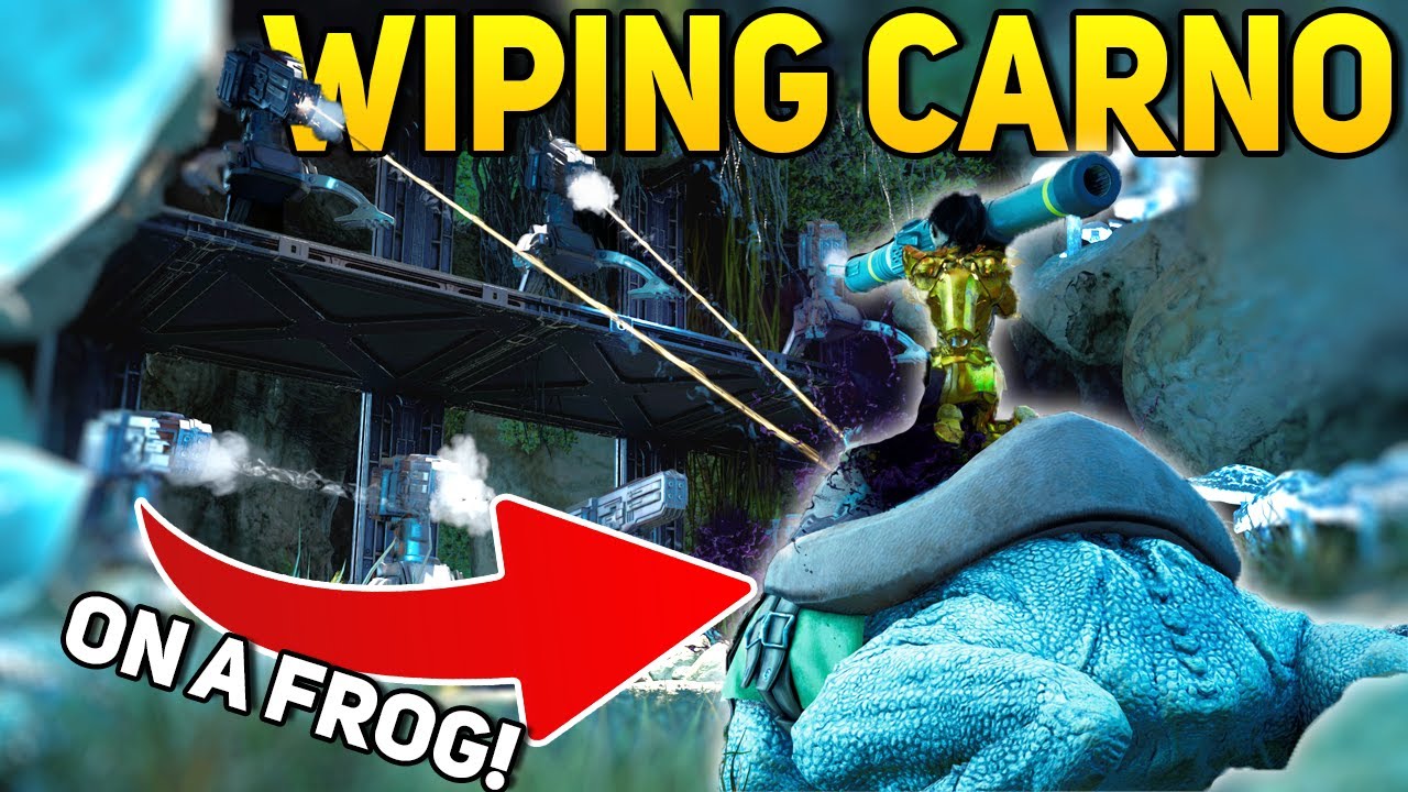 How I Raided Carno Cave On A Frog On Small Tribes - ARK: Survival Ascended PvP