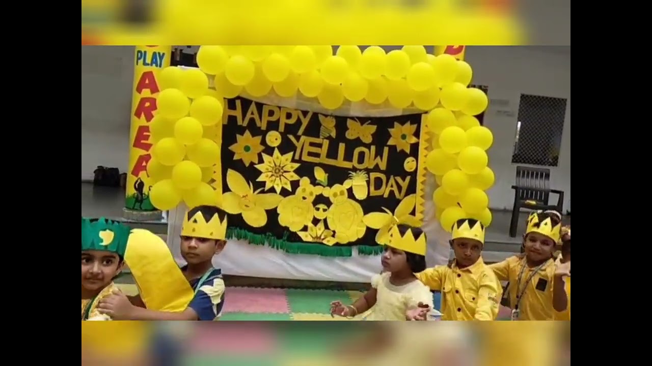 #Yellow day Celebrations# By Pre Primary Students
