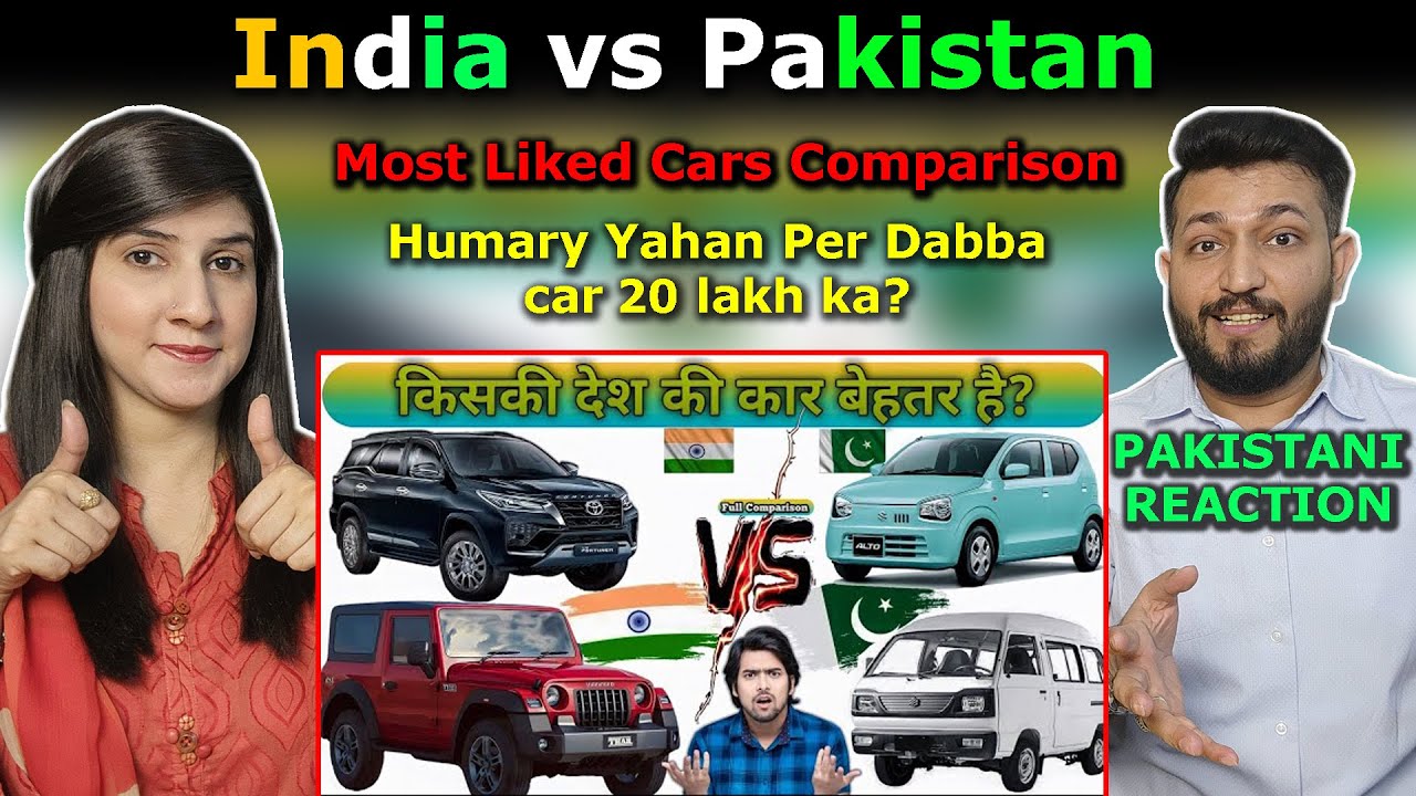 🔥Indian Car Vs Pakistani Car Full Comparison | Top Selling Cars in India vs Pakistan 2024 | REACTION