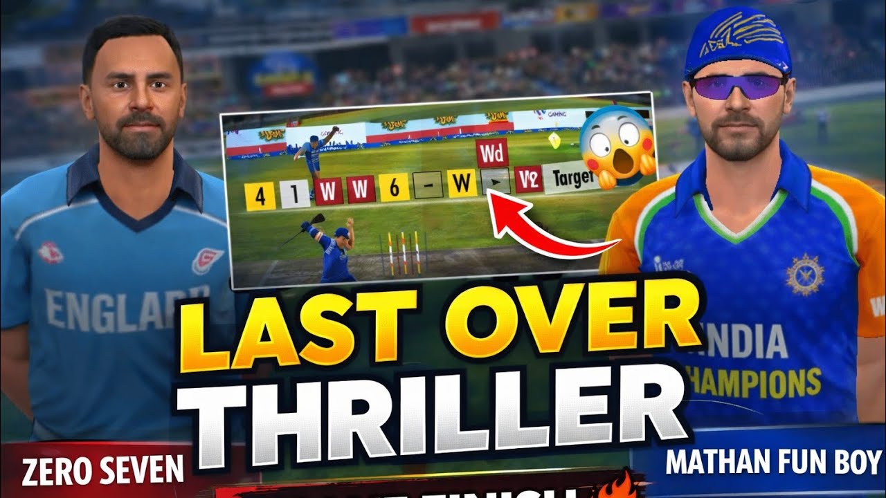 LAST OVER THRILLER😱 | Zero Seven vs Mathan Fun Boy WCC3 Multiplayer #thrillermatch #lastoverthriller