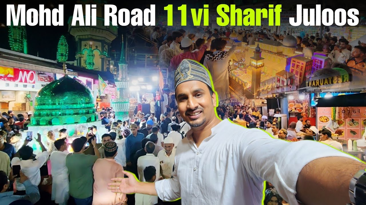 Bombay Eid e Gausiya 2025 | 11vi Sharif Juloos Madanpura to Mohammad Ali Road ❤️