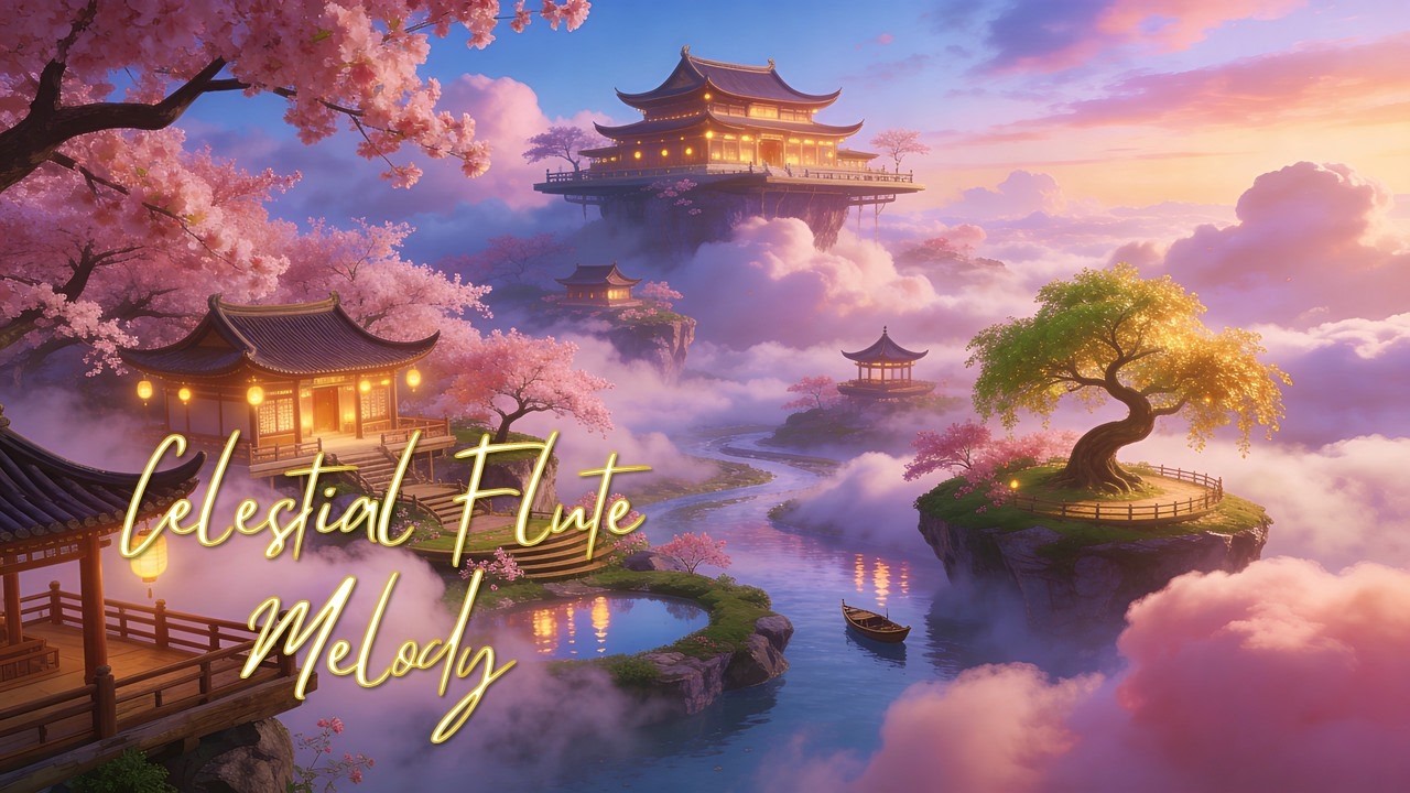 Celestial Flute & Guzheng 🌈 Ancient Oriental Melody for Relaxation ☁️