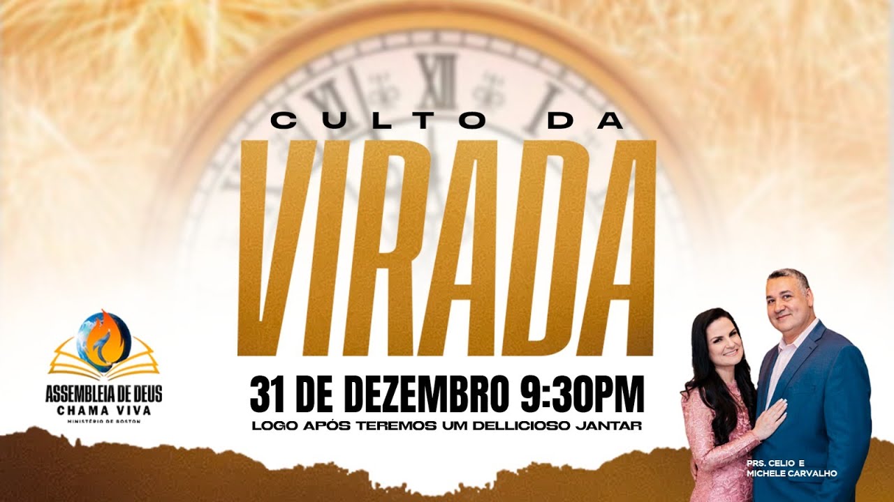 Pra. Michele Daltoe| Culto da Virada 9:30 PM | AD Chama Viva