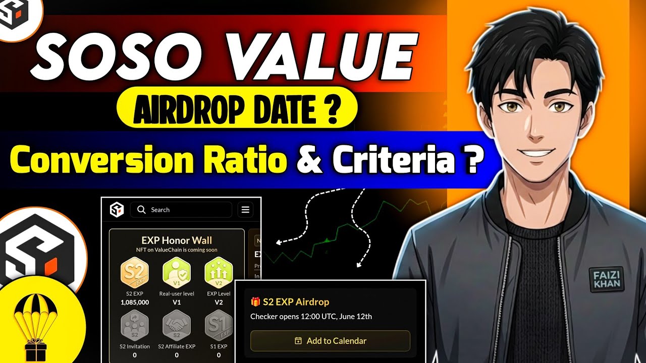SoSo Value Airdrop Season 2 | EXP Conversion Ratio & Eligibility Criteria ? | SoSo Value Season 3 