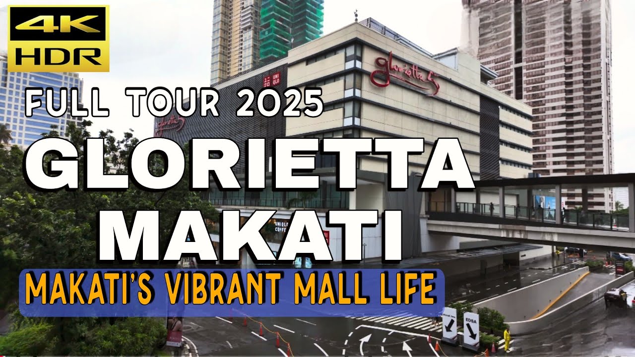 A Walk Inside Glorietta Mall Makati | Shopping, Dining, and Lifestyle Hub in Metro Manila | 4K HDR 