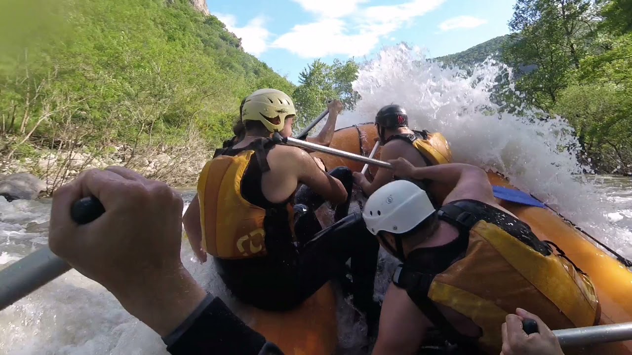 Rafting guide POV - Struma River, Bulgaria.