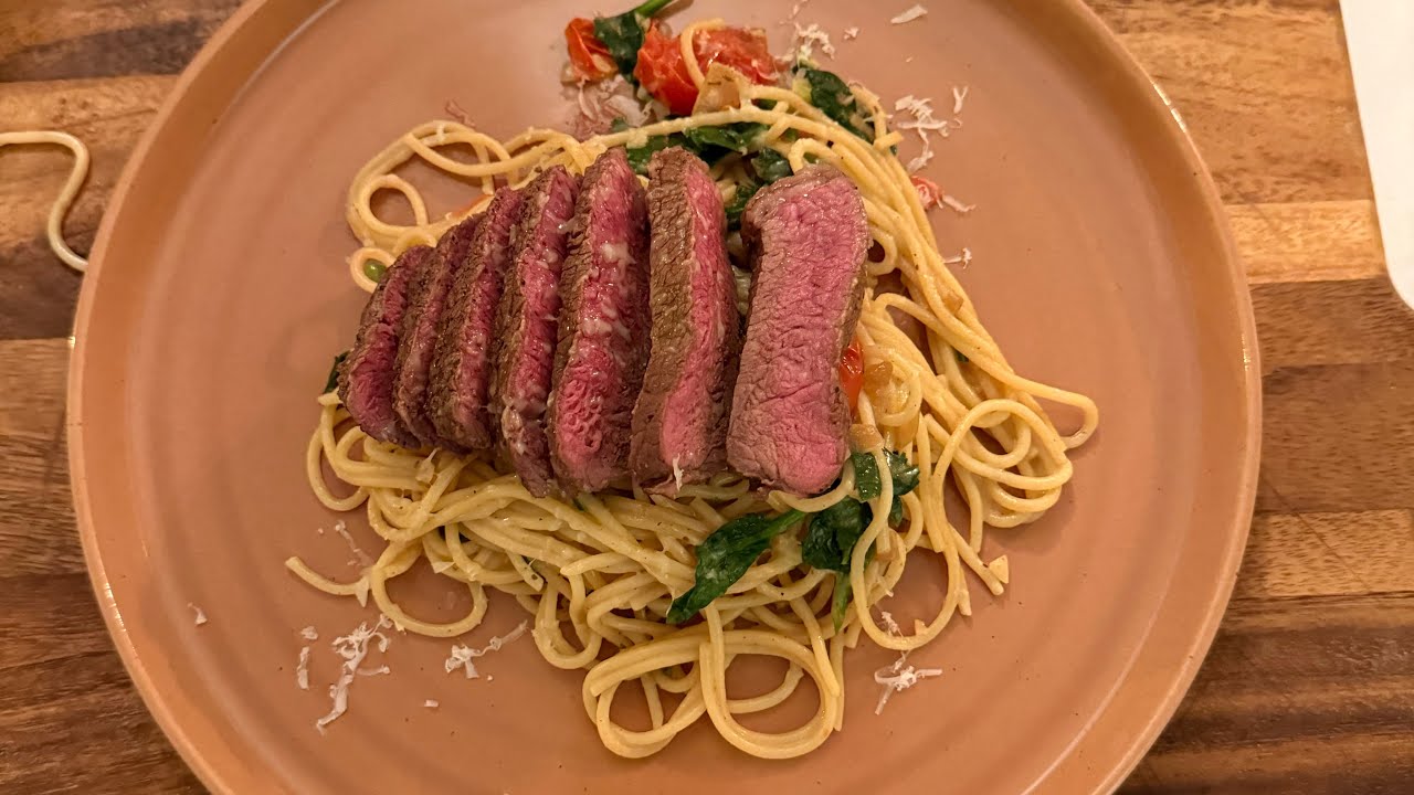 Steak Pasta and Strawberry Sourdough