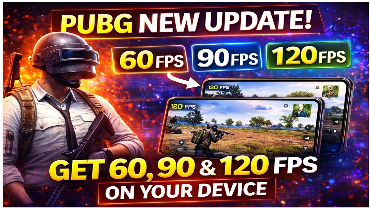 PUBG Mobile New Update 😱 Get 60, 90 & 120 FPS on ANY Device! No Lag Settings 2026