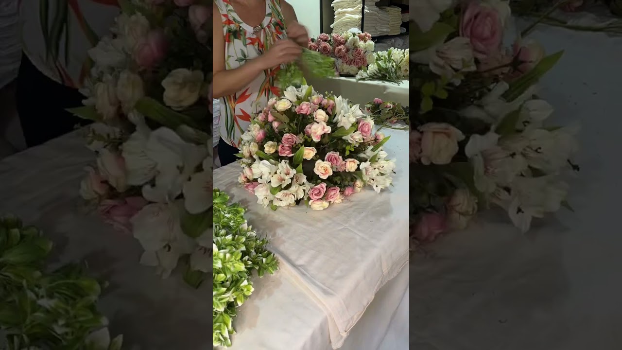 Como montar arranjo floral para pegue e monte 