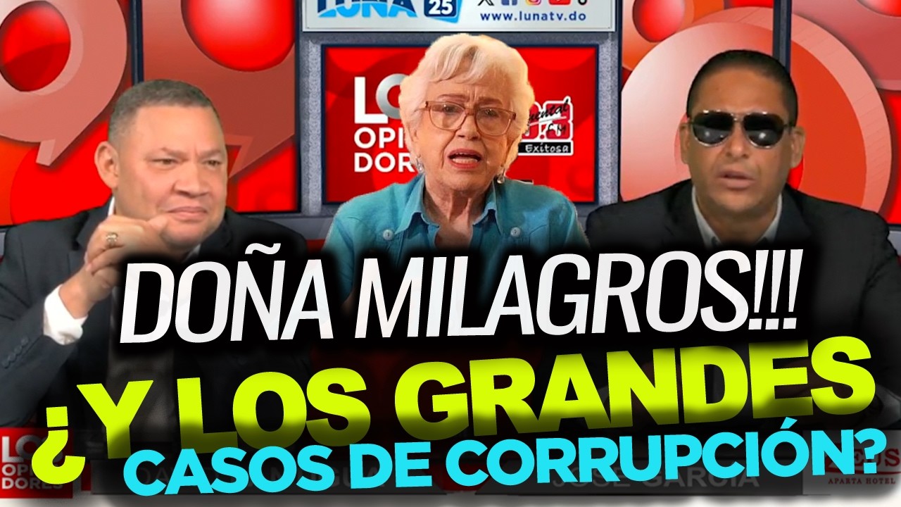 ¡QUÉ VERGÜENZA! Miren en lo que está Milagros Ortiz Bosch… Doña ¿y los grandes casos de corrupción?
