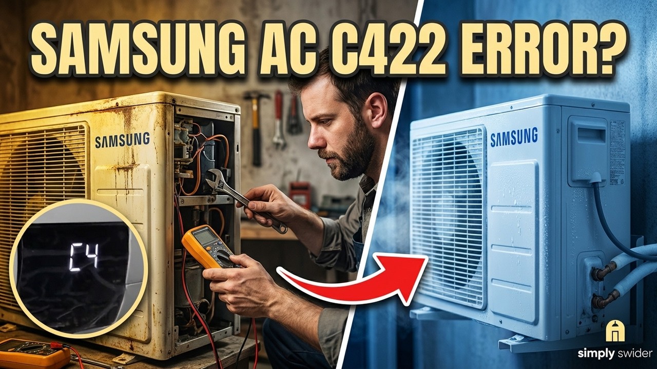 Your Samsung AC Shows C422? Check THIS First! (Most Techs Miss It)