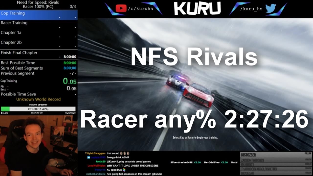 NFS Rivals Speedrun - Racer any% 2:27:26 World Record
