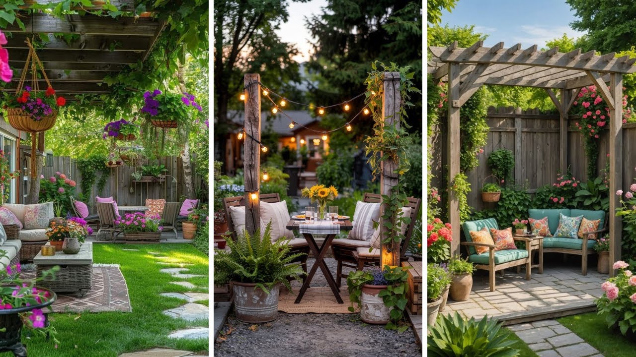 ¡IDEAS SENCILLAS PARA CREAR UN JARDÍN ACOGEDOR Y ENCANTADOR EN CASA!