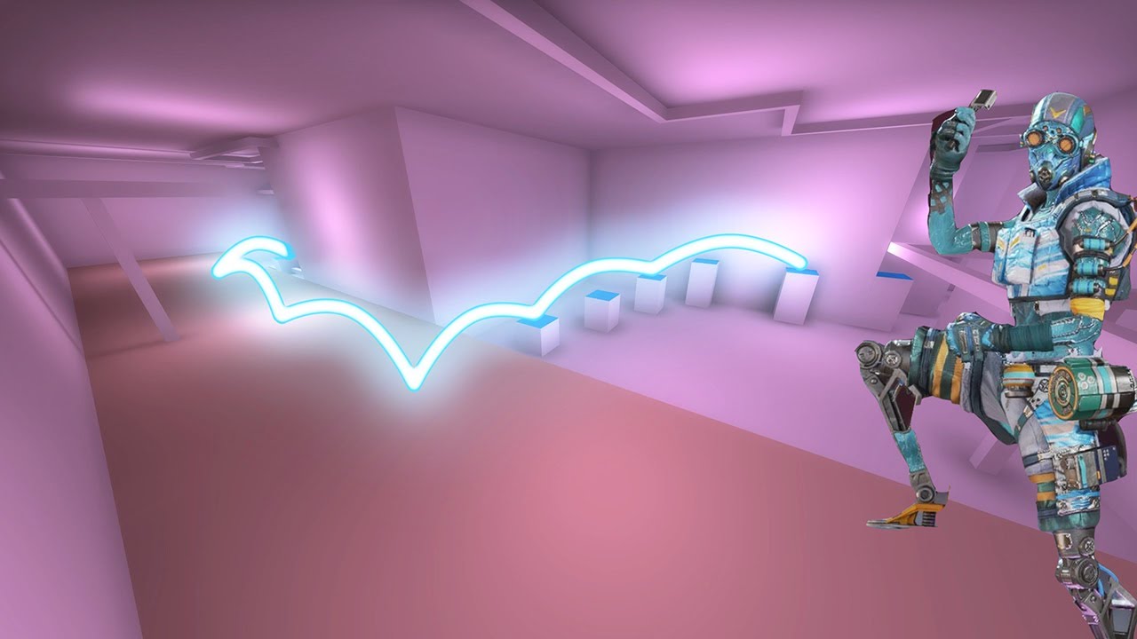 Using BUNNY HOP tap strafe movement in fights in Apex Legends!