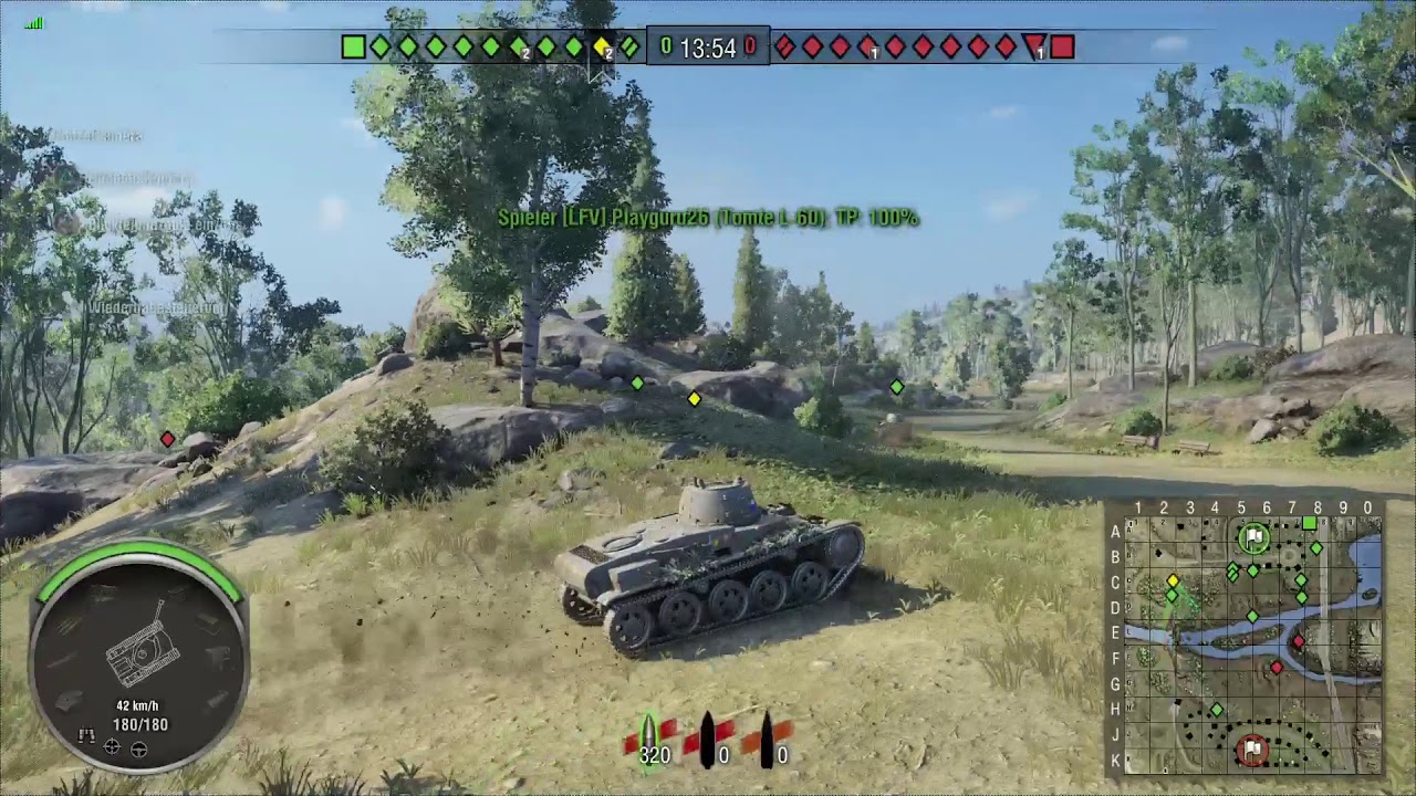World of Tanks Tomte L-60 1st Match 5 Kills