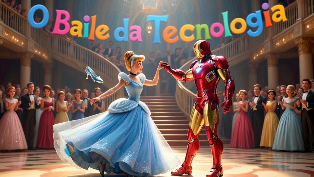 CINDERELA e HOMEM de FERRO - O Baile da Tecnologia #historinha #mundomagico #historinha #aventura