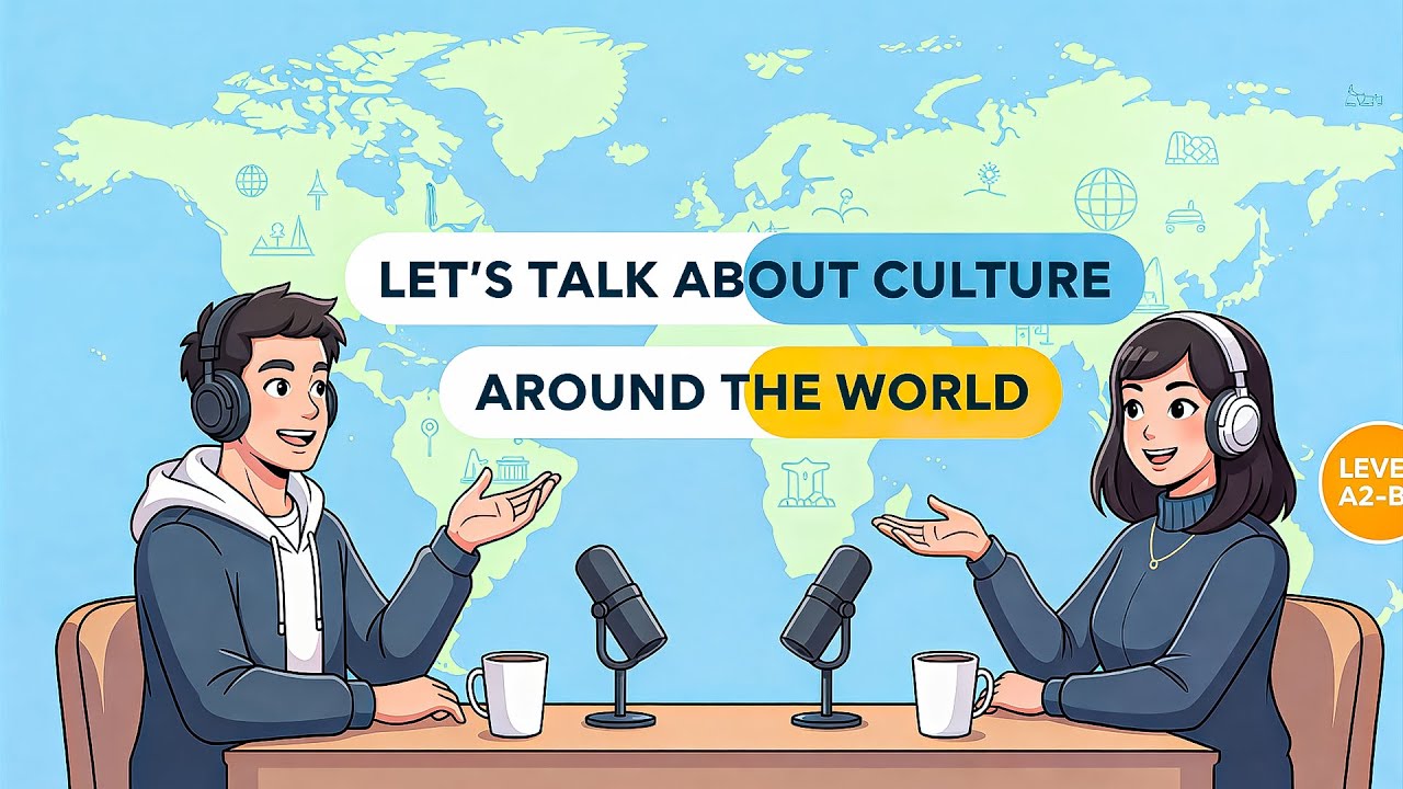 🌍 Let’s  Talk About World Culture in Easy English | A2–B1 Speaking Practice | Learn English Podcast