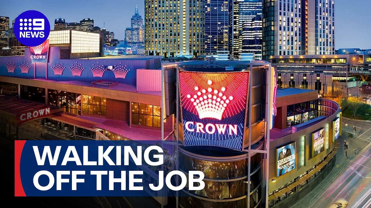 Casino staff have walked off the job in Melbourne | 9 News Australia