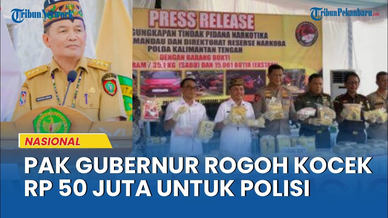 Gubernur Rogoh Kantong Rp50 Juta untuk Polisi, Terima Kasih Kurir Sabu 35 Kg Ditangkap