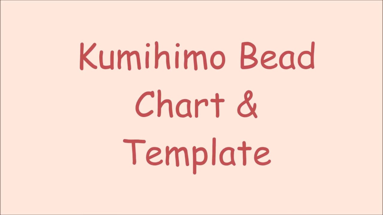 How to Use My Kumihimo Bead Count Chart and Templates