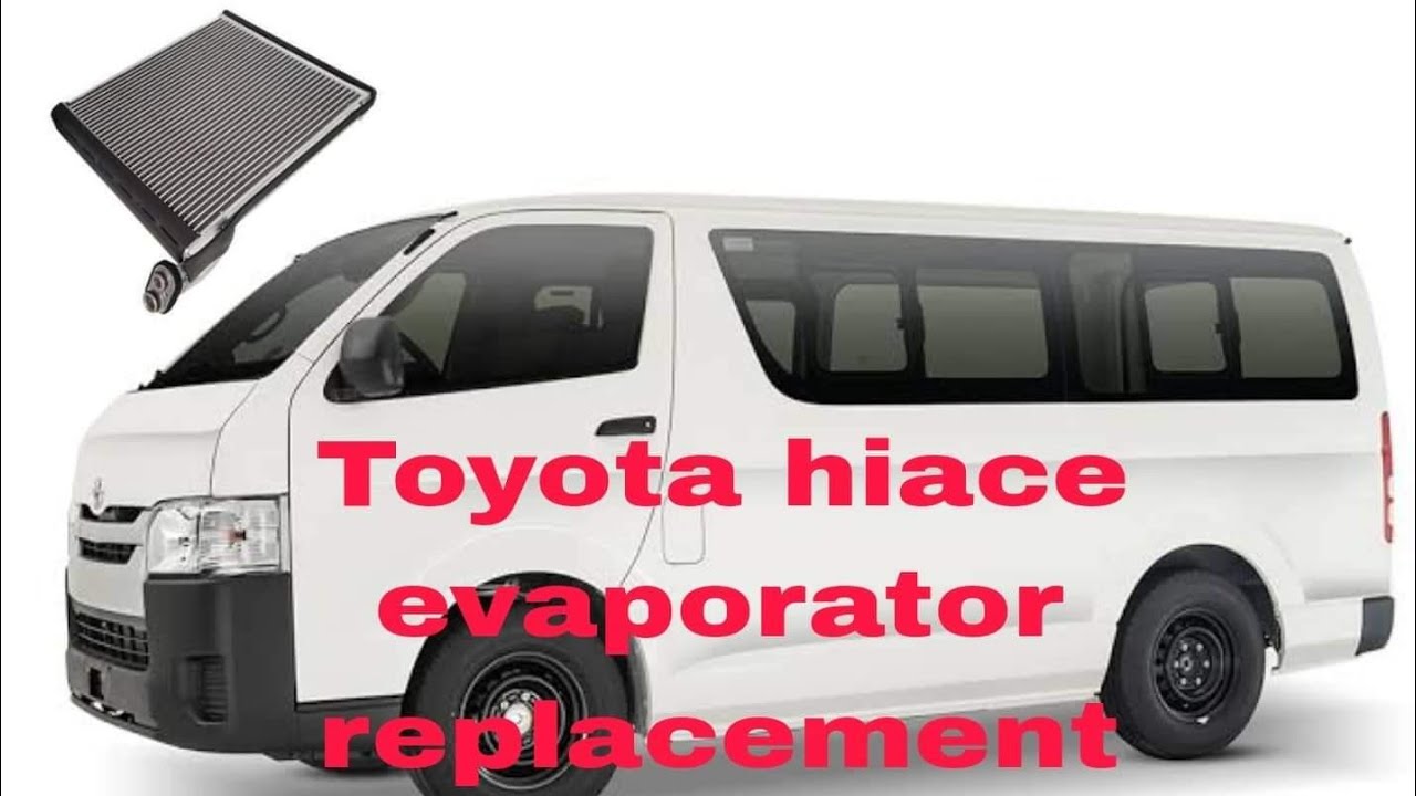 تغيير تلاجه تكييف تويوتا هاي اس.. Toyota hiace ac evaporator coil replacement