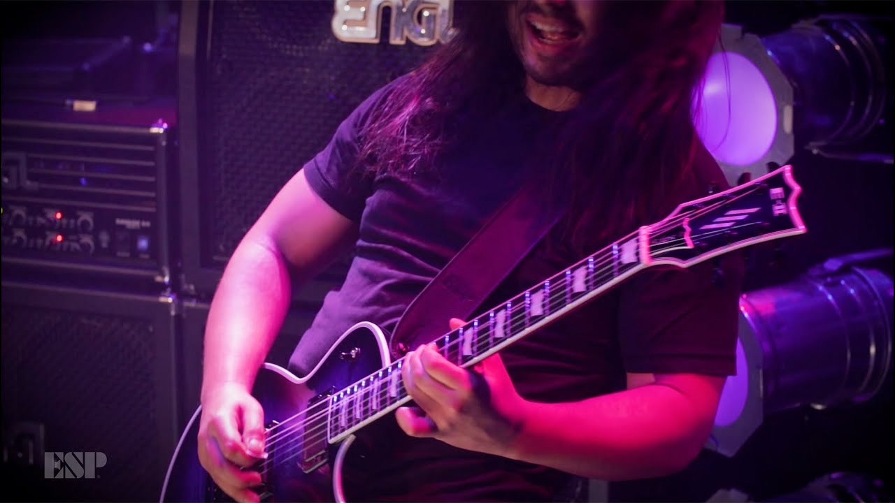 ESP Guitars: ESP E-II Eclipse Reindeer Blue Live Performance Demo by Luis Kalil