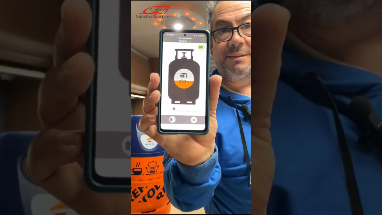 Senso4s Plus empieza controlar el gas. @CARAVANAS SANCHEZ CASTRO