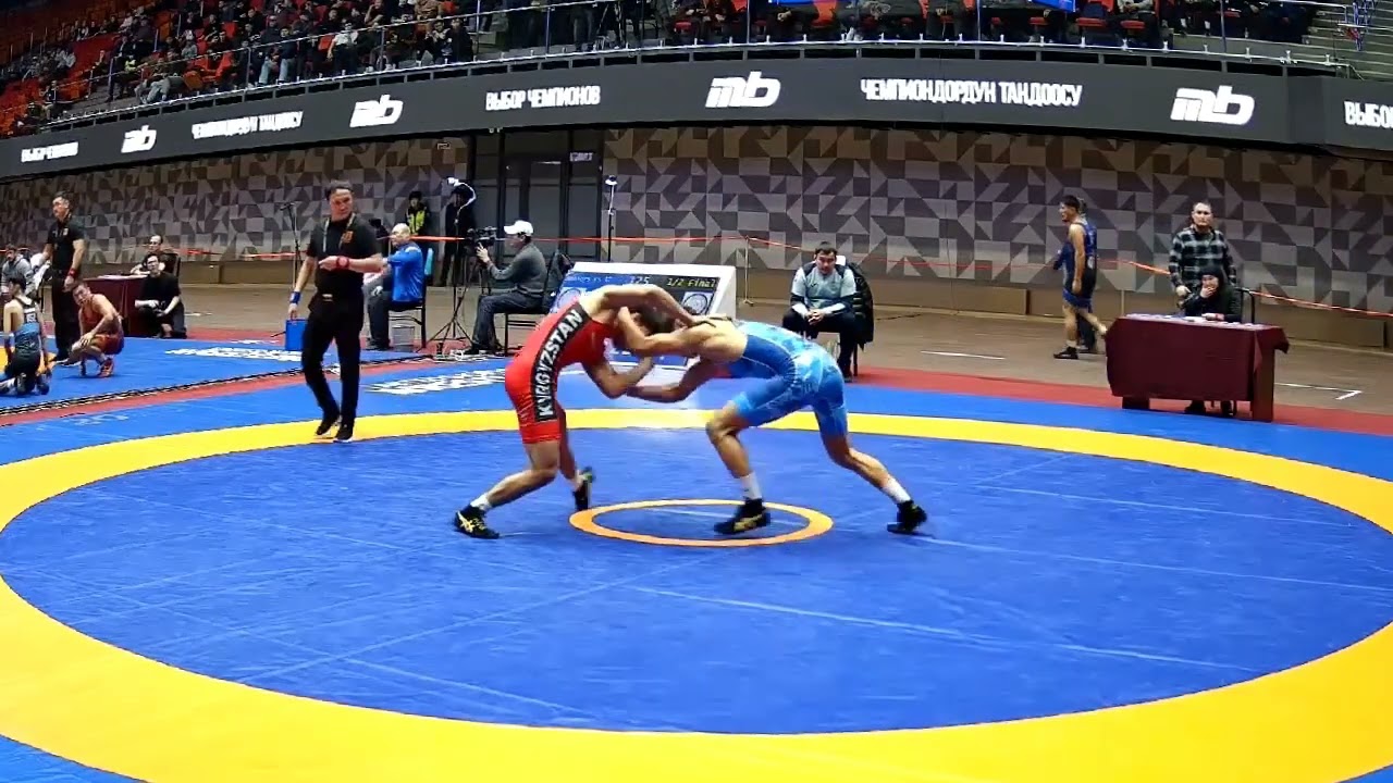 ВОЛЬНАЯ БОРЬБА. ЧЕМПИОНАТ КЫРГЫЗСТАНА-2026. 57 кг 1\2 Мухаммадрасул Салиев-Баяман Керимбеков