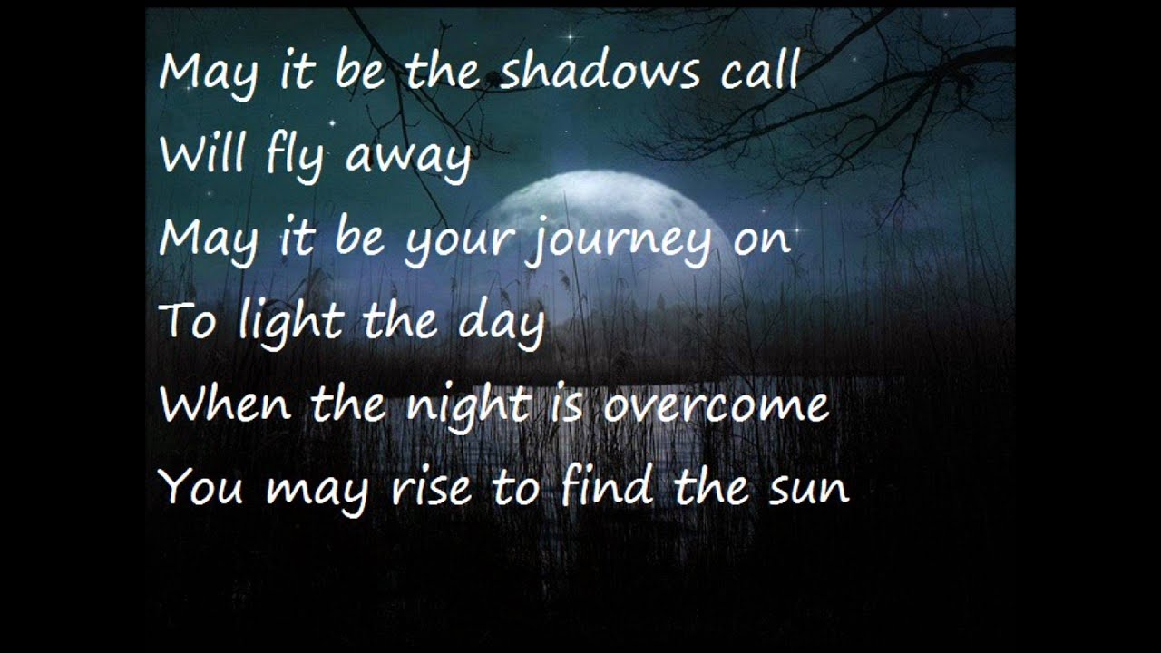 Enya - May it be  ( lyrics)