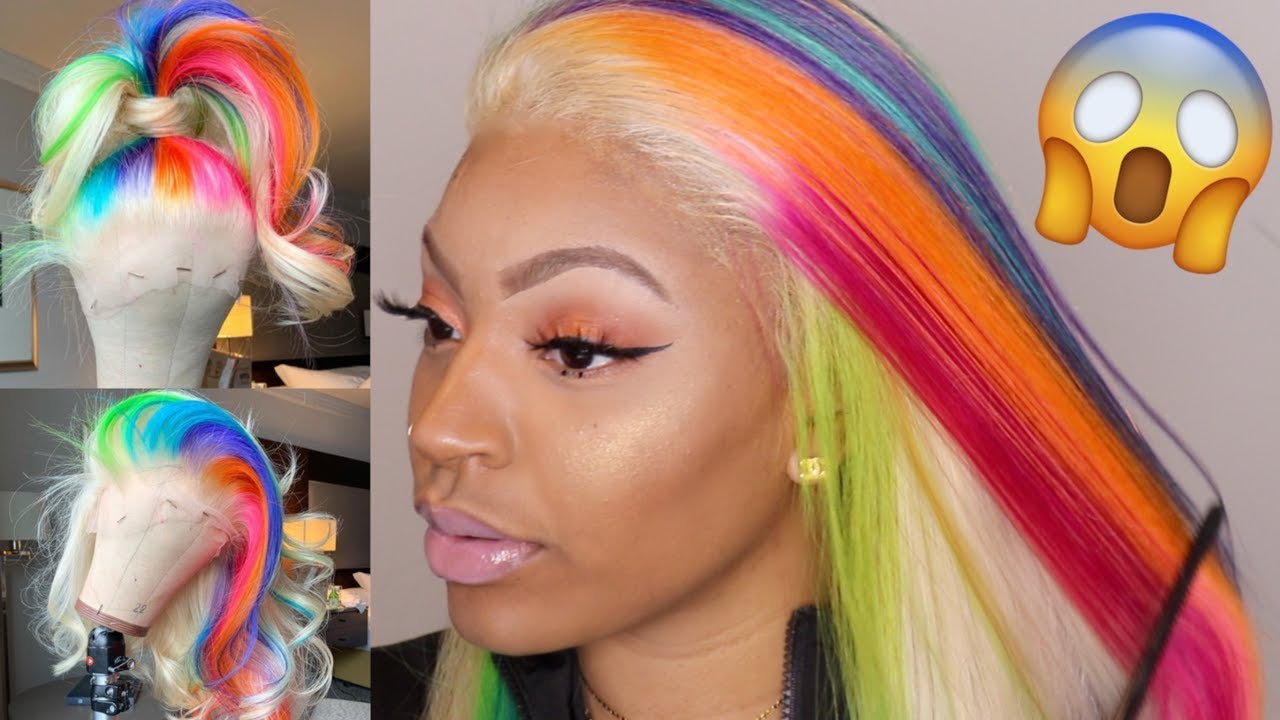 EASY BOMB RAINBOW HAIR 🌈 😍| SOOO PRETTY INSPIRED BY arrogant tae