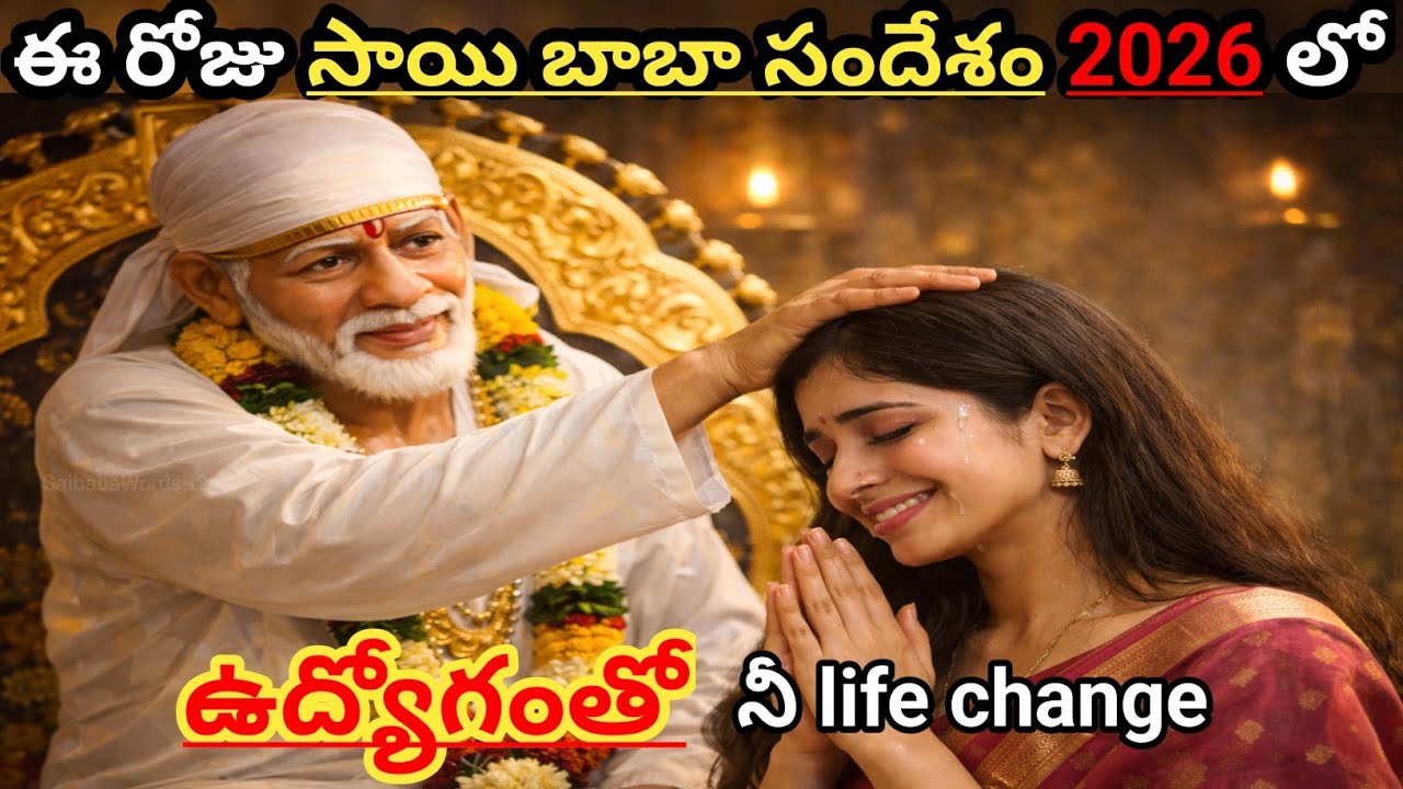 ఈ రోజు బాబా సందేశం2026 లో ఉద్యోగంతోనే  llife change 