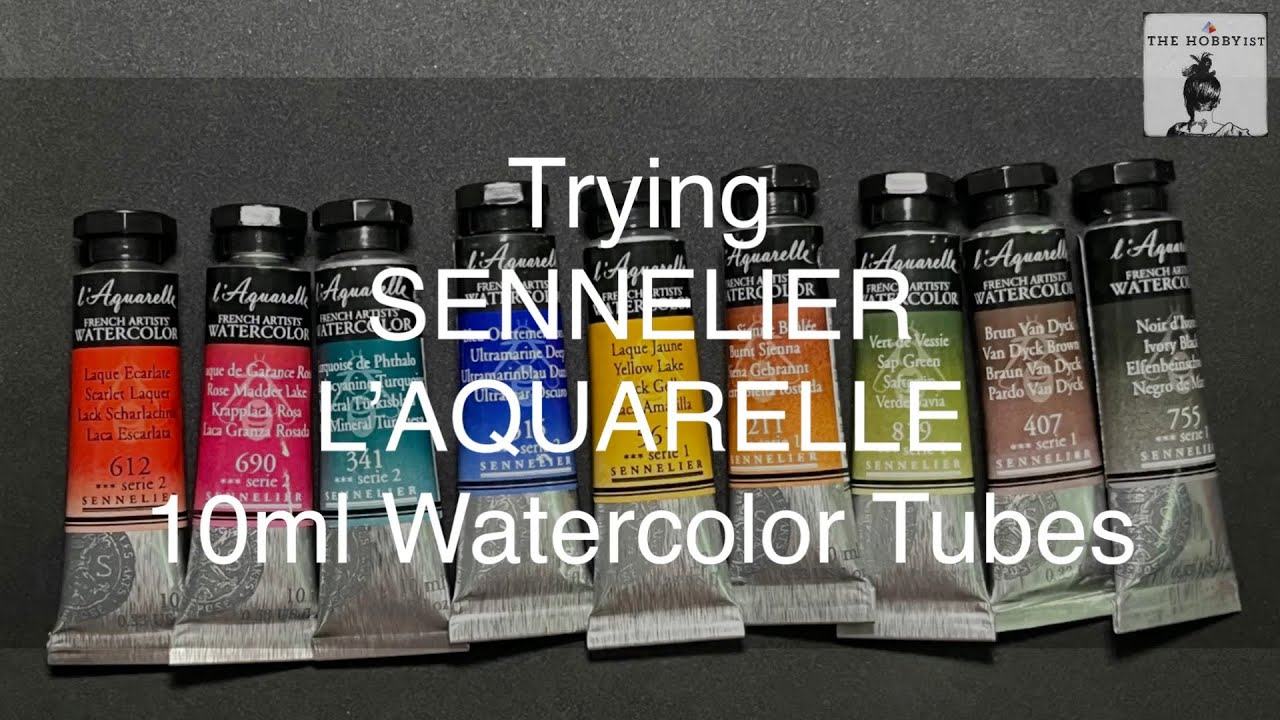 @TheHobbyist_Finds | Trying Sennelier L’Aquarelle Watercolors (10ml. Tubes)