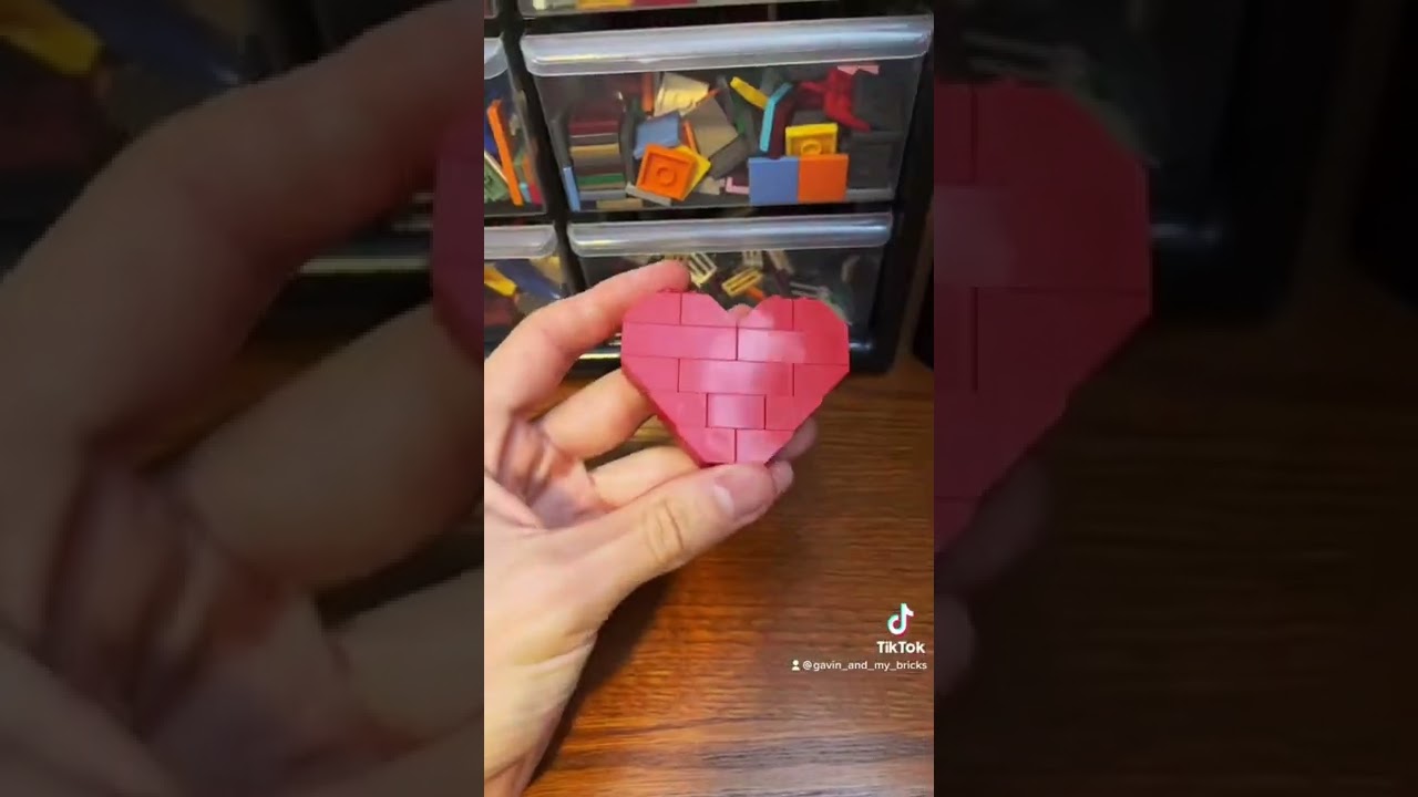 LEGO Heart Tutorial (MOC) #lego #shorts