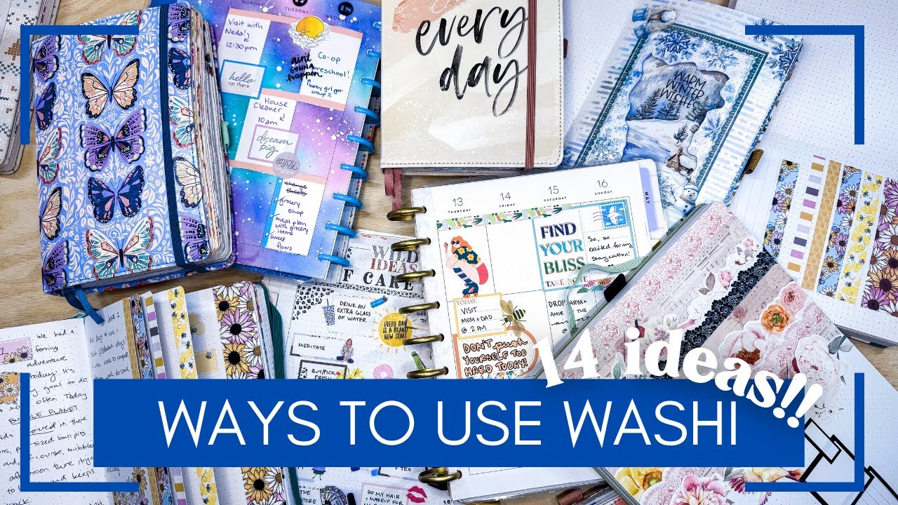 14 Creative Ways to Use Washi Tape (journals, planners and more!)