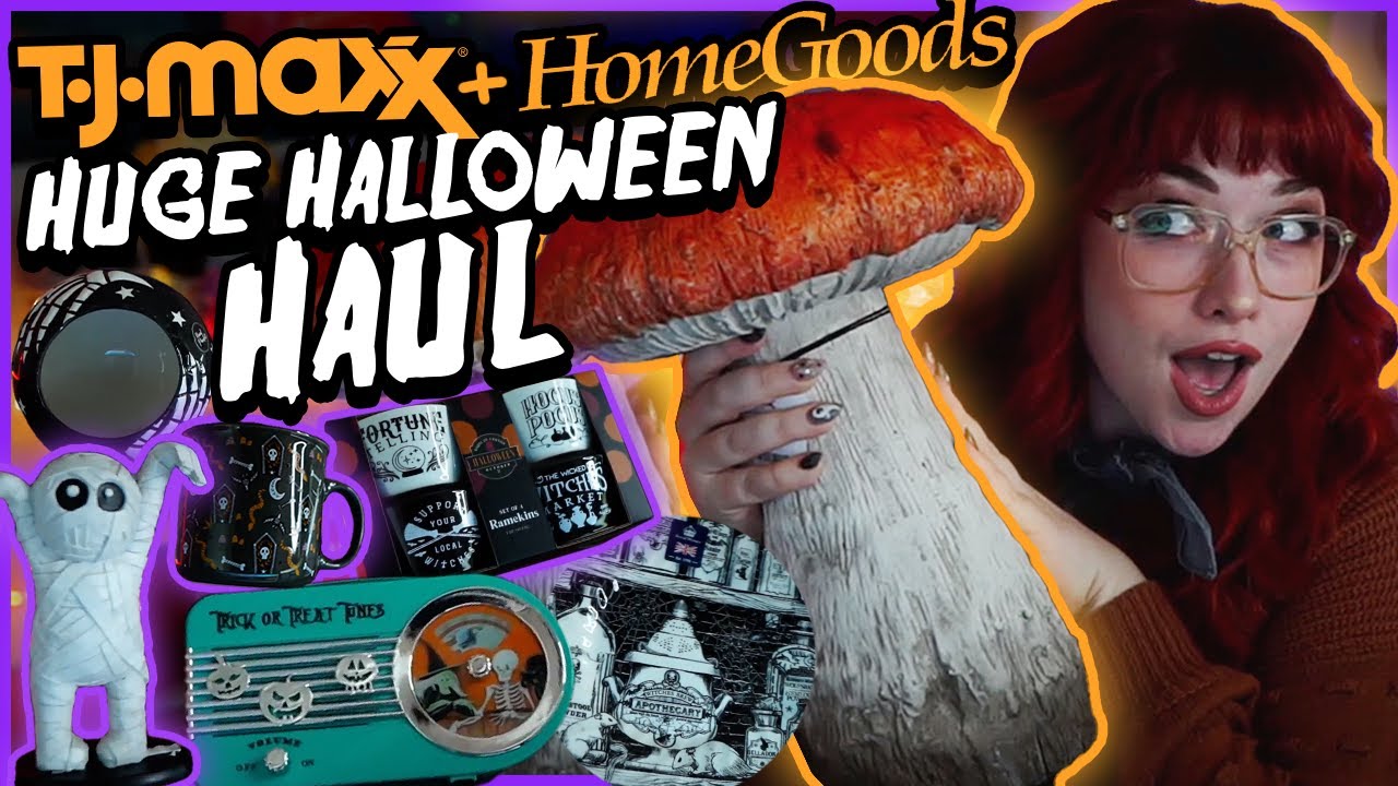 HUGE HALLOWEEN HAUL 2022 Home Goods, TJ MAXX, Tuesday Morning