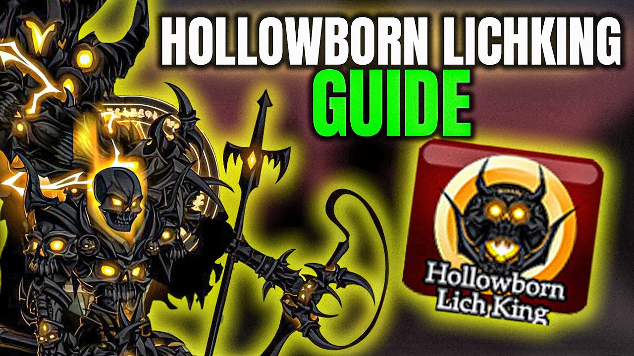 HOW TO GET HOLLOWBORN LICH KING SET + BADGE ( complete guide ) AQW
