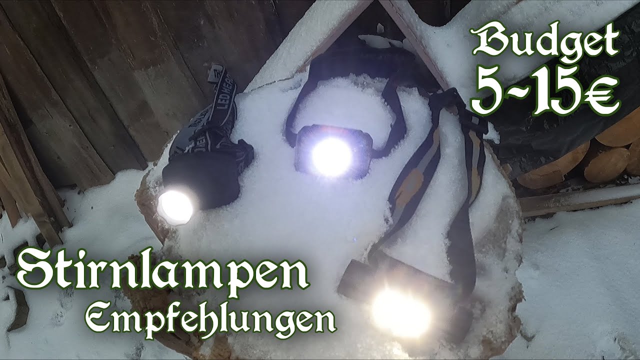 Einsteigerberatung LED Stirnlampen Vergleich - Top 3 im Budget 5 bis 15 Euro - mit Sofirn H25S