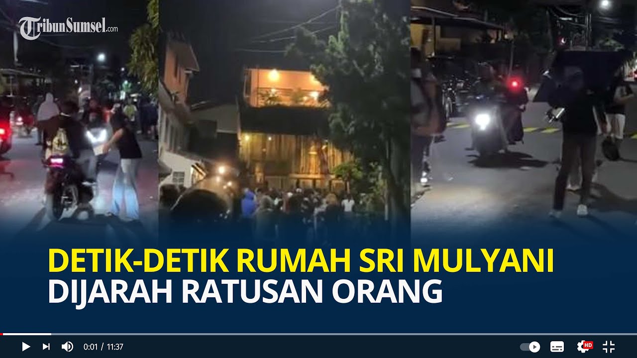 Detik-detik Rumah Sri Mulyani Dijarah Ratusan Orang, Barang Raib, Ada yang Santai Tenteng Lukisan