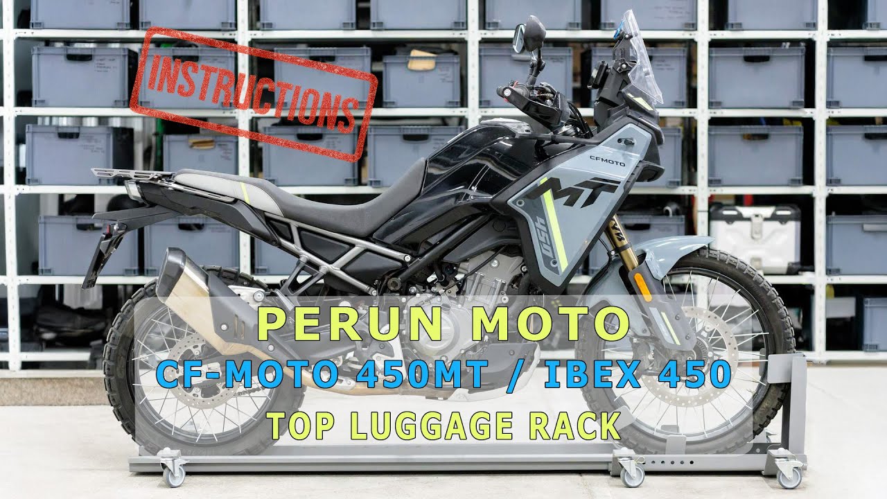CF-MOTO 450MT / IBEX 450 Top luggage rack Installation Instructions