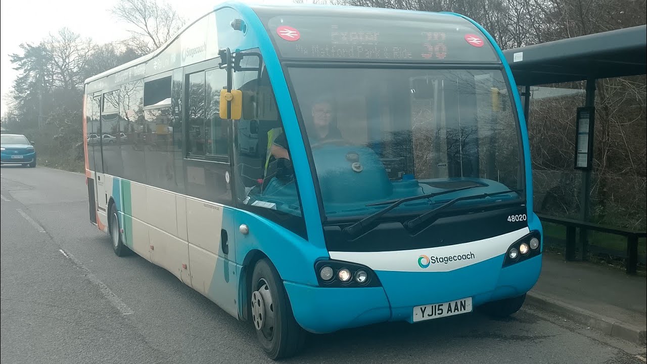 ***SUPER RARE*** Stagecoach South West 48020, YJ15AAN, 38, to Exeter Bus Station.