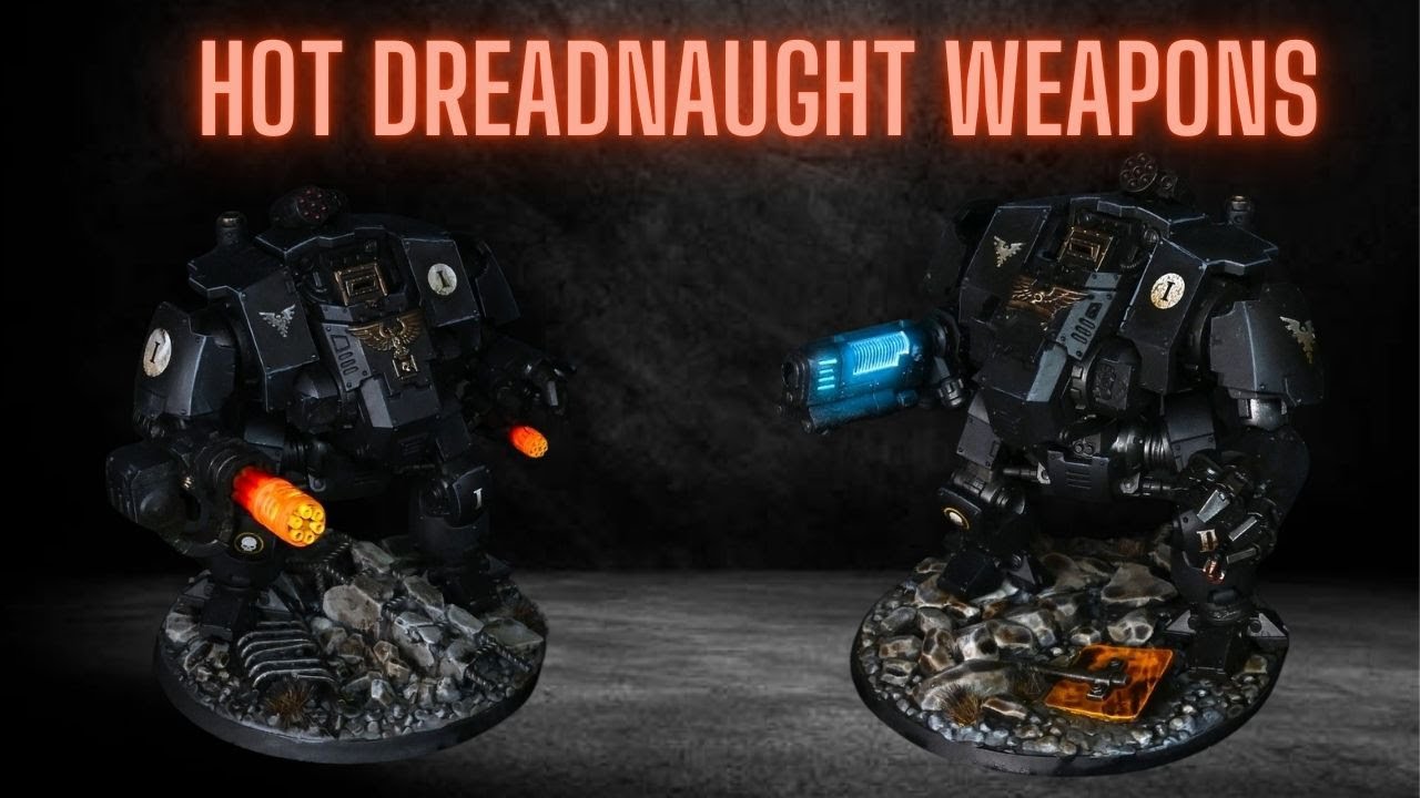 Painting Redemptor Dreadnought Weapons, OSL and Molten (QHT#8)