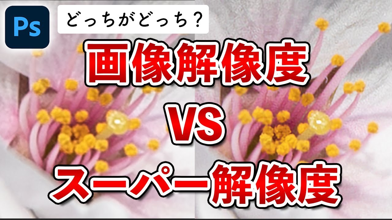 【Photoshop講座】スーパー解像度の使い方！JPEGの写真でも使う方法