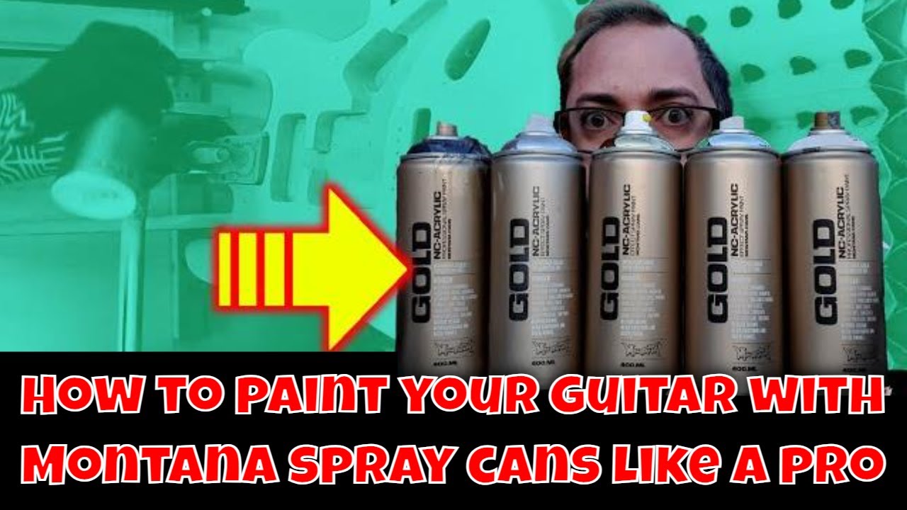 DIY Guitar Painting Made EASY With Montana Gold Spray Cans!
