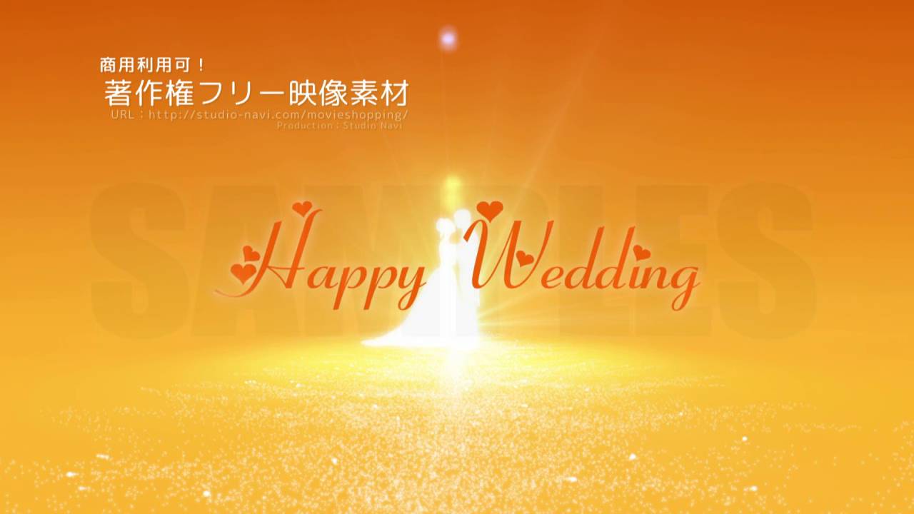 結婚式ビデオ制作用動画素材／商用利用可能！（wedding8）