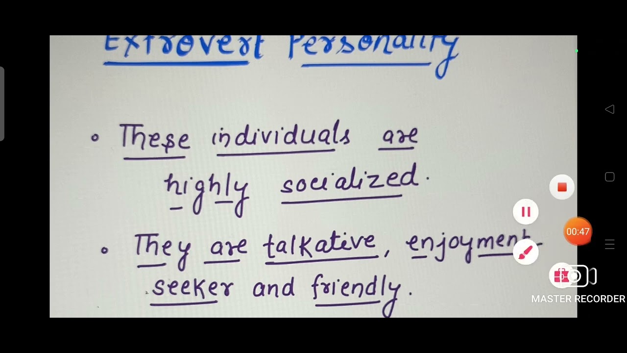 Jung's Classification of PERSONALITY. Extrovert & Introvert.BSc Nursing PSYCHOLOGY UNIT 5