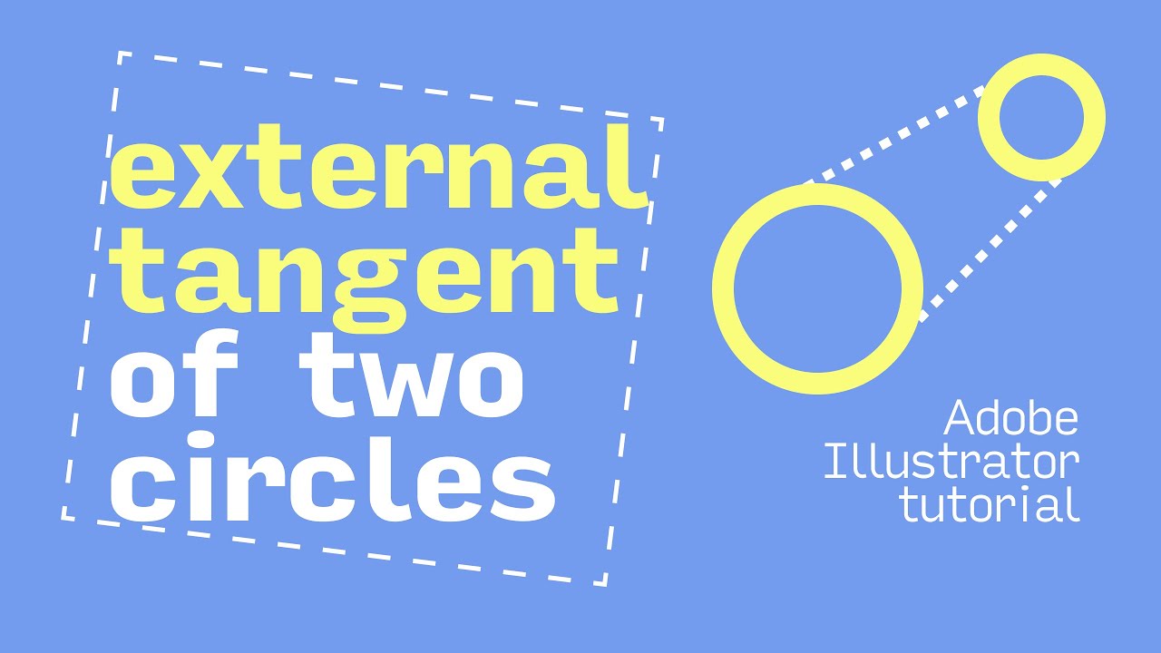 External Tangent Line of Two Circles | Draw with Ai