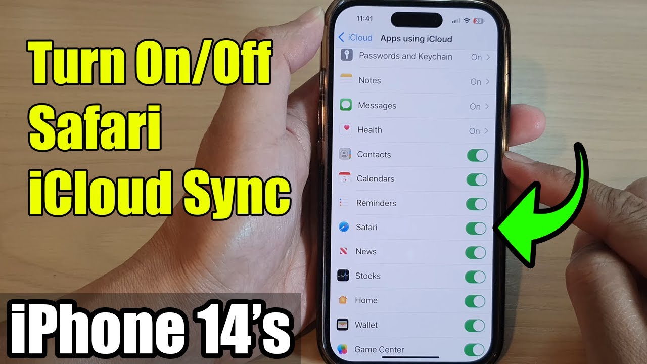 iPhone 14/14 Pro Max: How to Turn On/Off Safari iCloud Sync